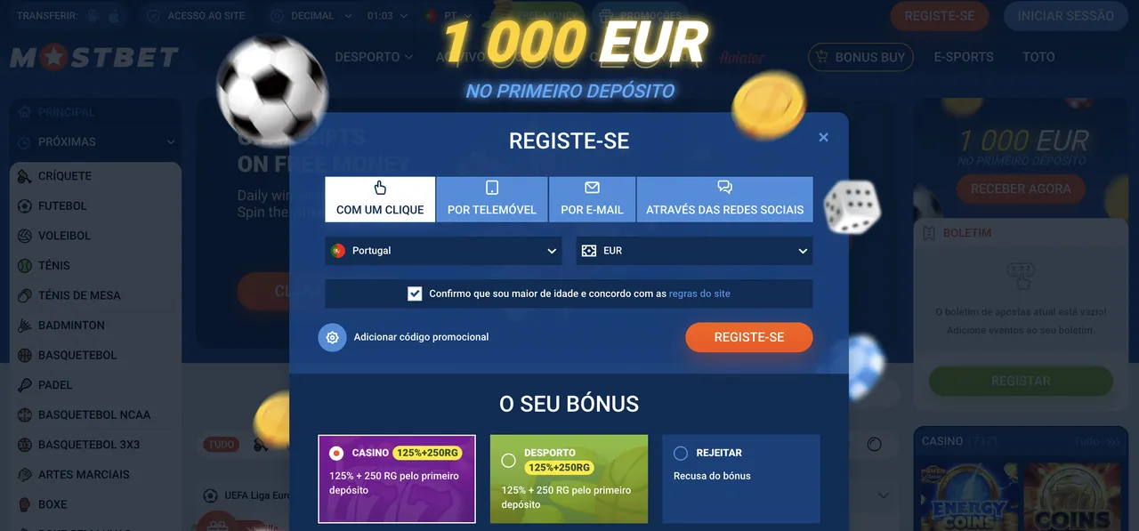 Criar conta na Mostbet Casino: verificação e limites